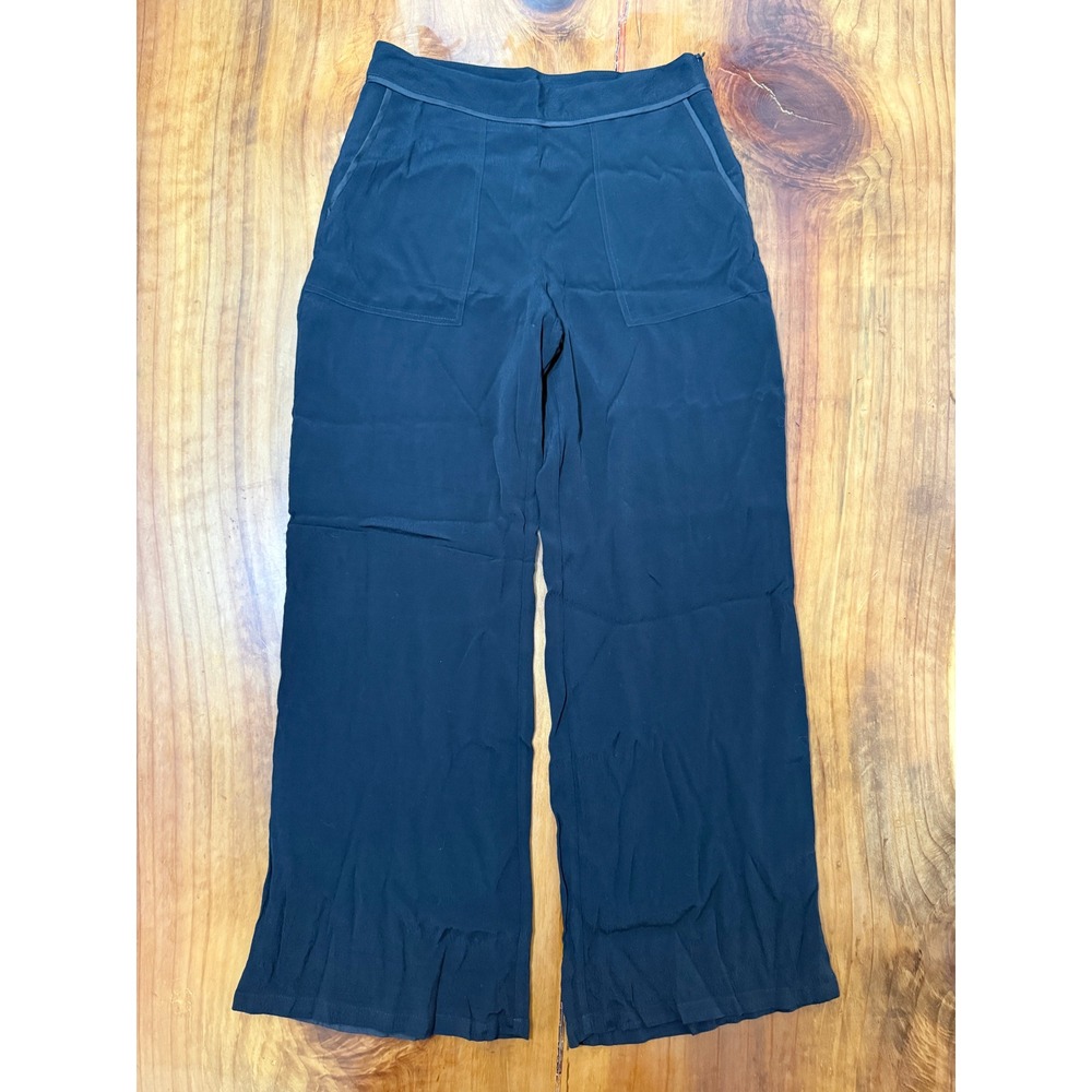 Sundance Women's Pants 6 Wide Leg High Rise Dress Viscose Rayon Career I4-11